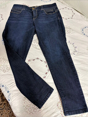 Democracy Ab Solution Skinny Jeans Straight Leg Jeans Blue Waist 14